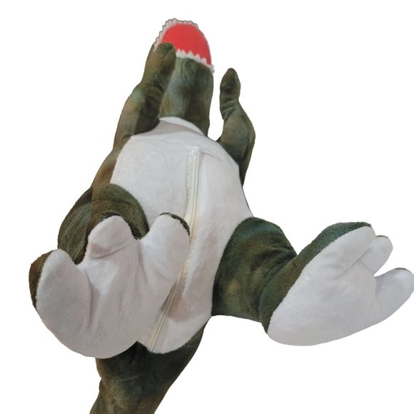 T Rex Dinosaur Plush Toy Mother With 4 T Rex Dinosaur Babies Zippered Pouch EUC - Picture 10 of 16